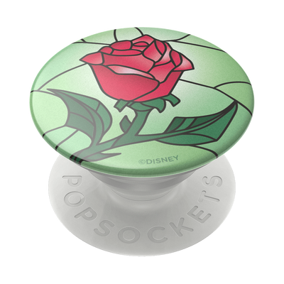 Beauty and the Beast Stained Glass Rose