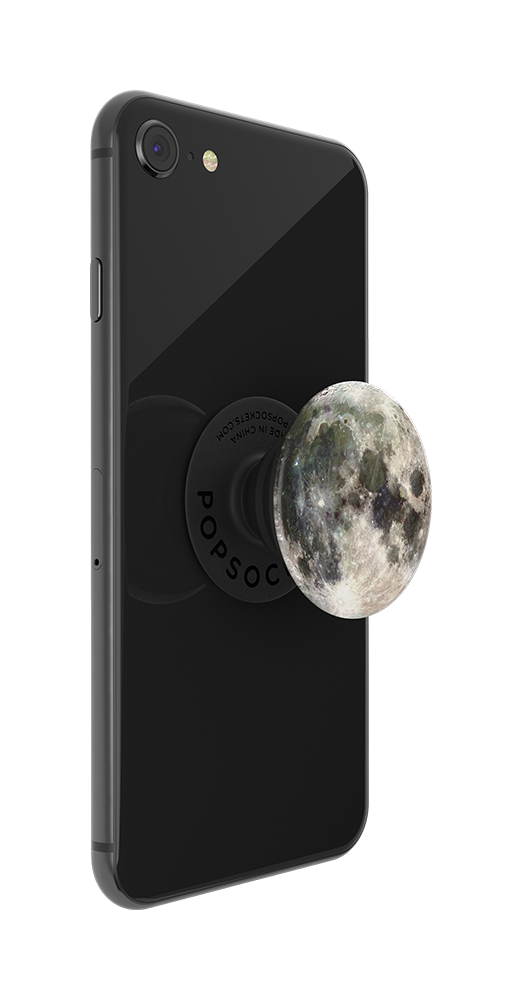 Agarre intercambiable para Teléfonos y Tabletas Moon Space Full Moon Lunar Grey Phone Holder Knob PopSockets PopGrip