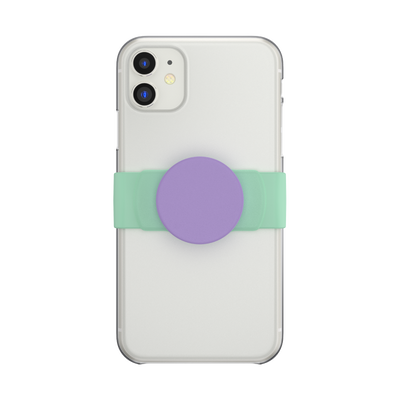 Secondary image for hover PopGrip Slide Stretch Iris Mint with Rounded Edges