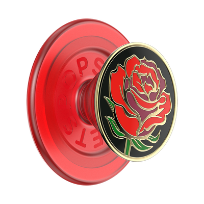Enamel La Vie En Rose — PopGrip for MagSafe - Round
