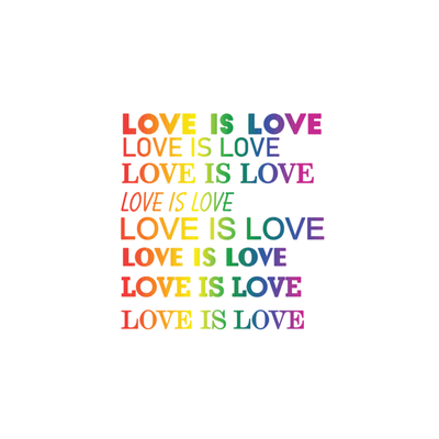 Love is Love on White