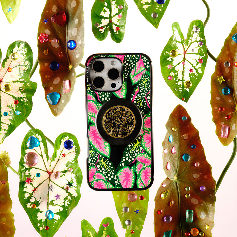 Enamel Monstera Black — MagSafe PopGrip image number 2