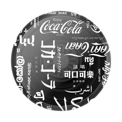 Coca Cola Translucent Black Languages