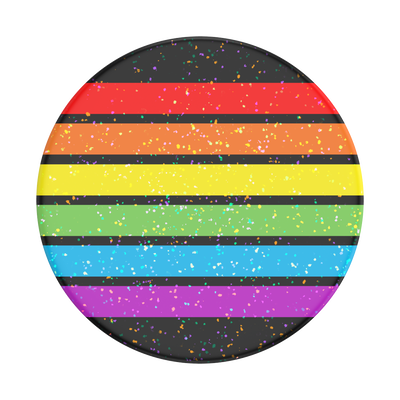 Glitter Rainbow Stripe