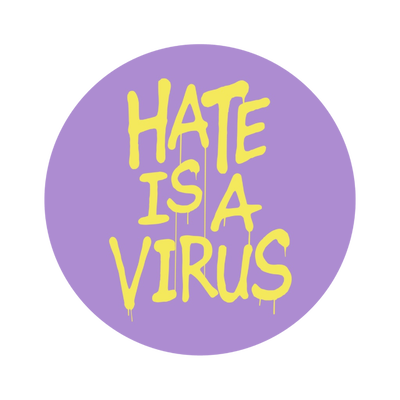 Hate is a Virus Purple