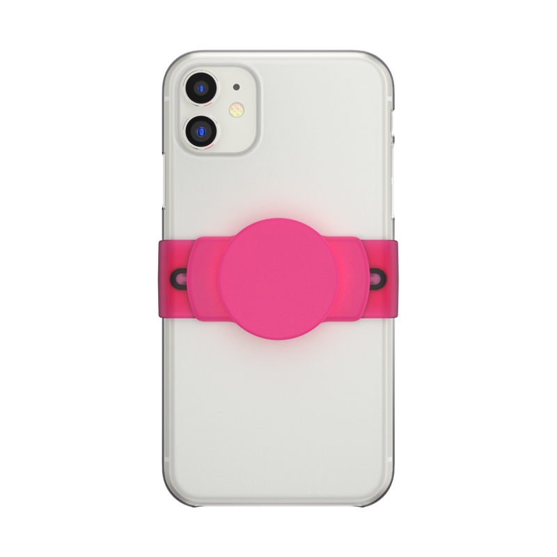 PopGrip Slide Stretch Neon Pink with Rounded Edges image number 2