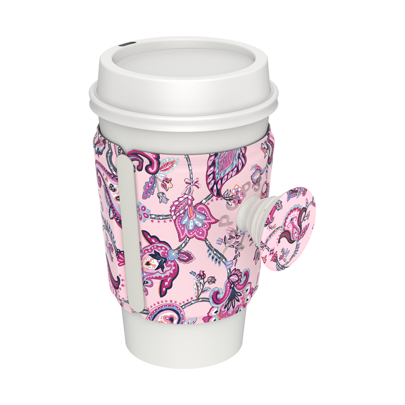PopThirst Cup Sleeve Felicity Paisley Pink image number 1