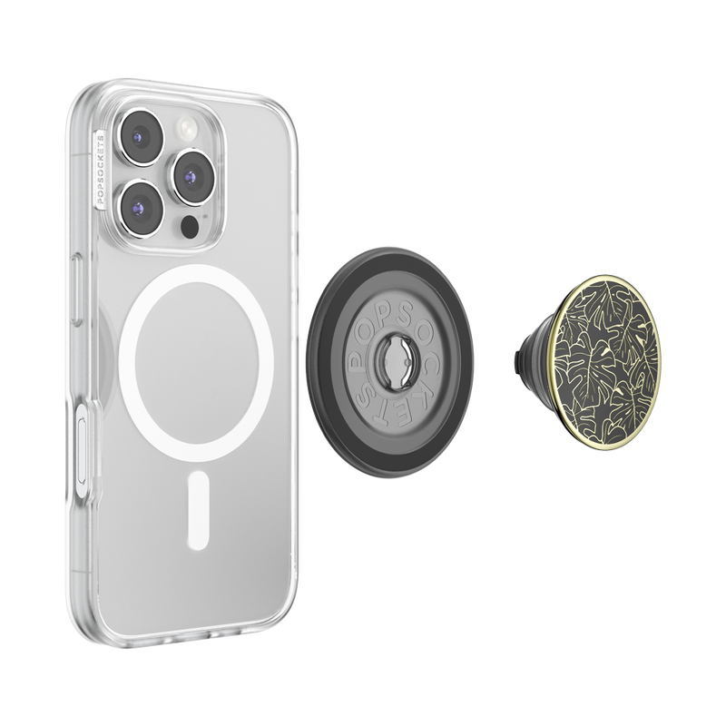 Enamel Monstera Black — MagSafe PopGrip image number 4