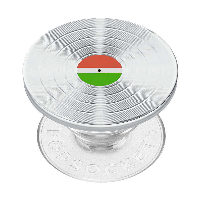 Backspin Aluminum 45rpm Silver — Adhesive PopGrip image number 0