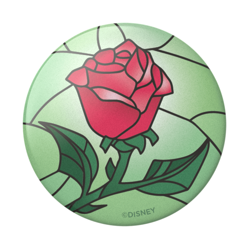 Beauty and the Beast Stained Glass Rose image number 1