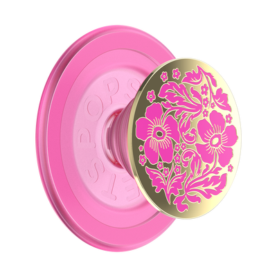 Enamel Lace Hot Pink — MagSafe PopGrip