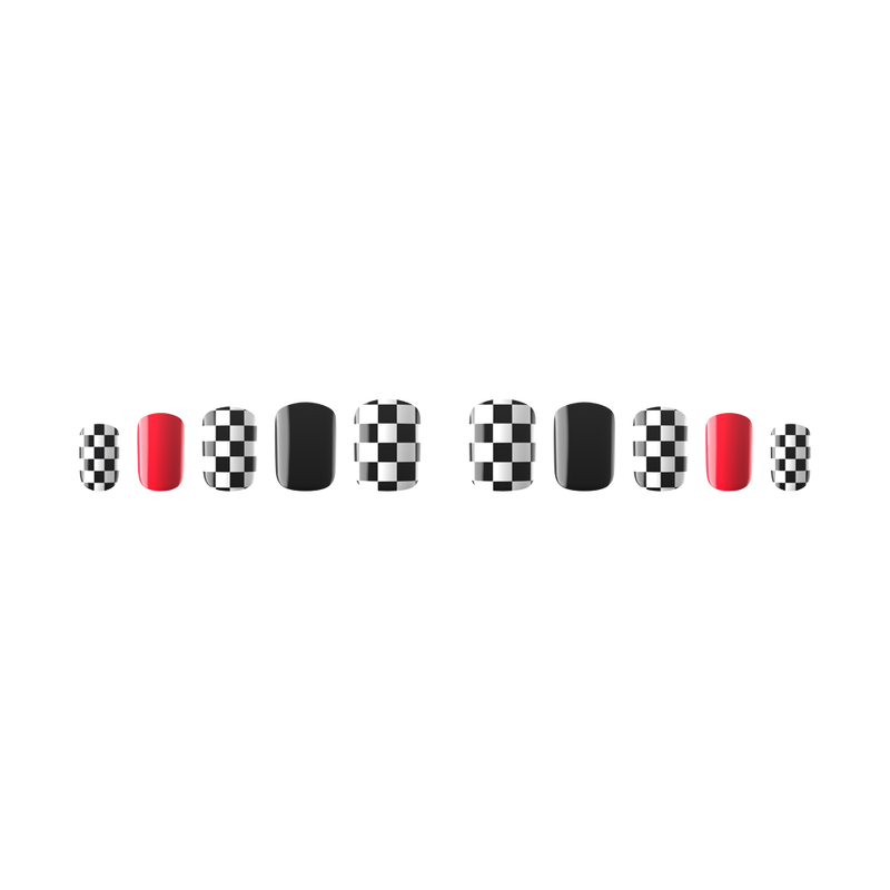 PopSockets Nails + PopGrip Checker Black image number 3