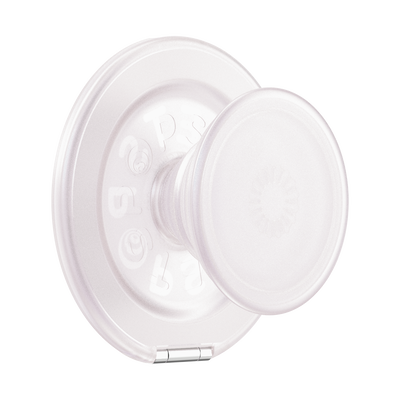 White Opalescent  —  MagSafe Kick-Out Grip & Stand