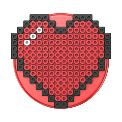 Secondary image for hover PopOut Heart 8 Bit — PopGrip for MagSafe - Round