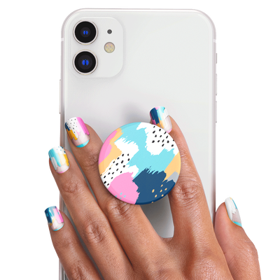 Secondary image for hover PopSockets Nails + PopGrip Painterly Pastels