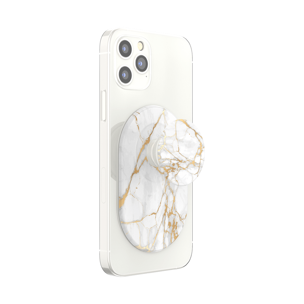 PopGrip pour MagSafe Gold Lutz Marble Support et Poignée pour Smartphone et Coques avec Un Top Interchangeable PopSockets