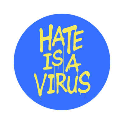 Hate is a Virus Blue