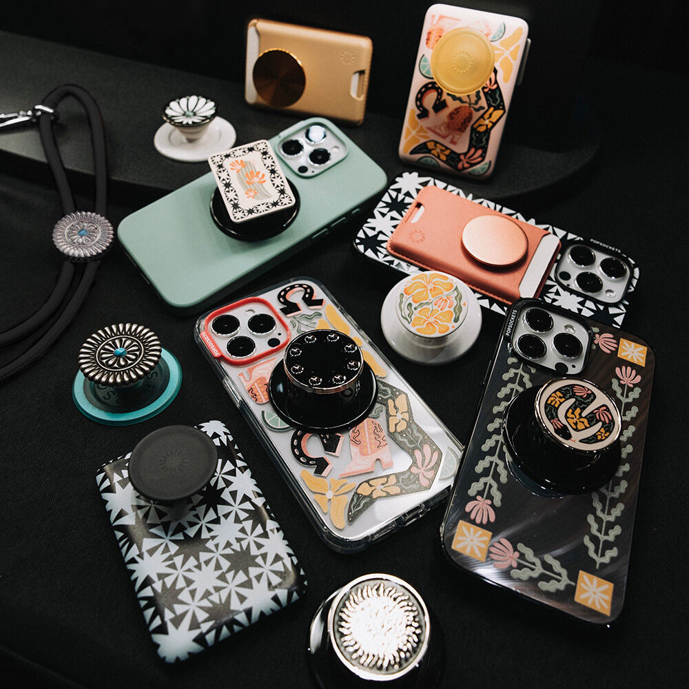 PopTop PopSockets - Dessus Interchangeable Pour PopGrip - Cœur Blanc Et Noir - 7
