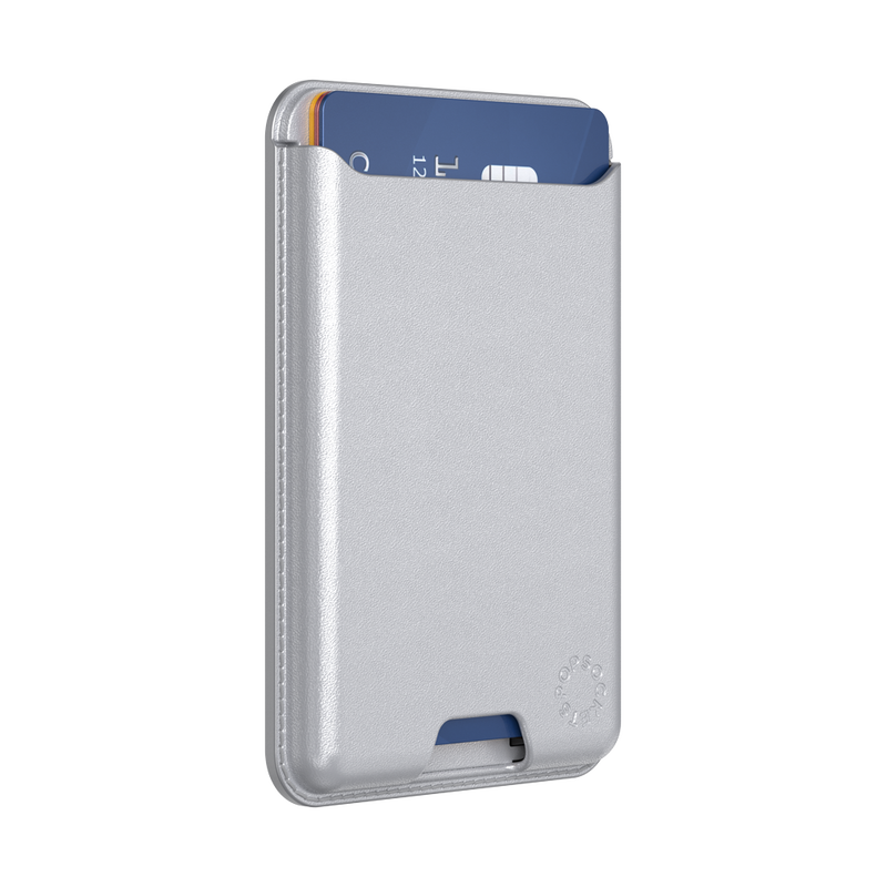 Silver — Softgoods PopWallet for MagSafe