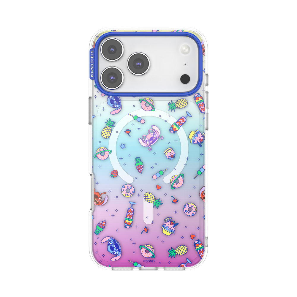 Stitch Phone Case And Popsocket PopSockets Stitch Snack Attack IPhone 16  Pro Max MagSafe Case