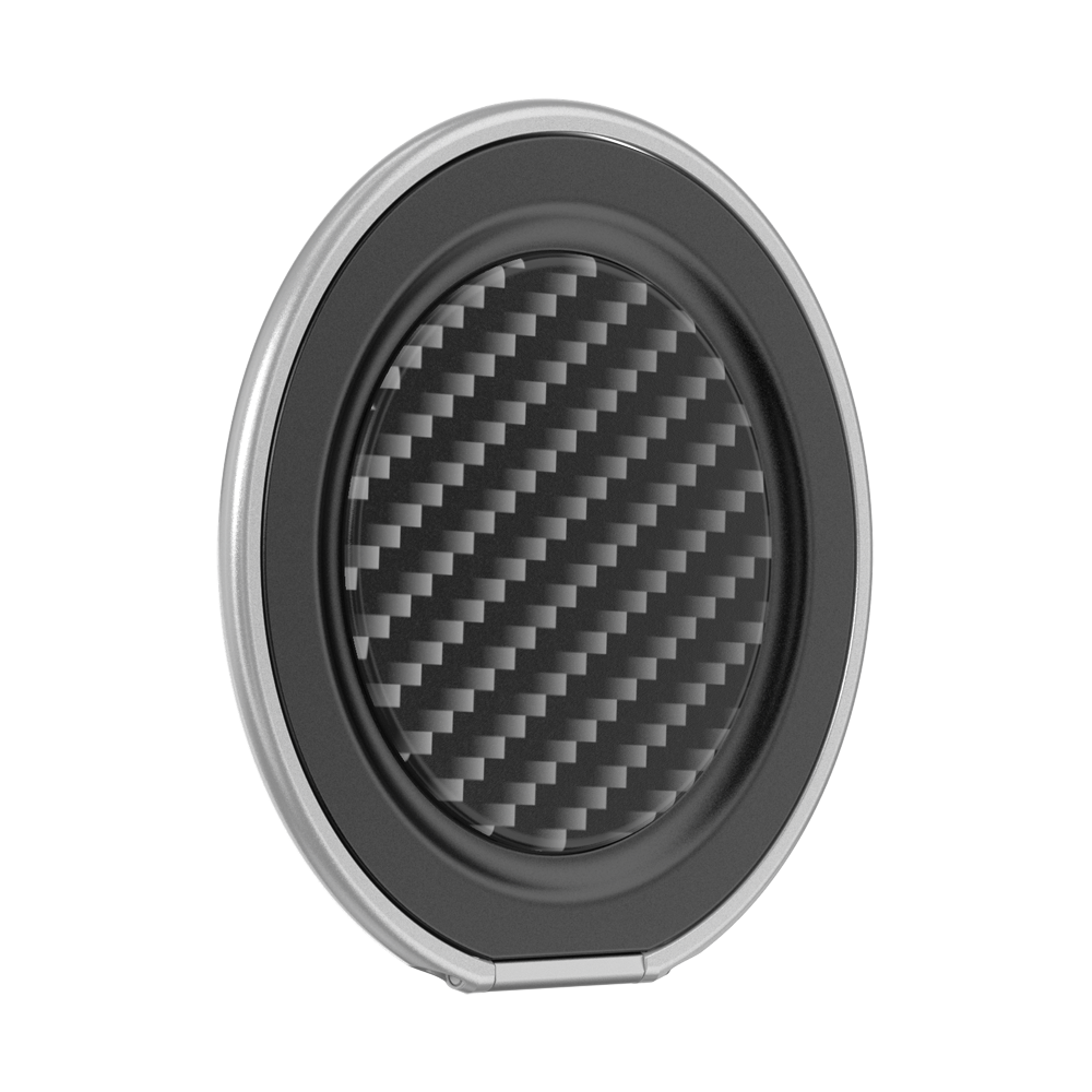 Carbon Lattice Black — MagSafe Low-Pro Grip & Stand