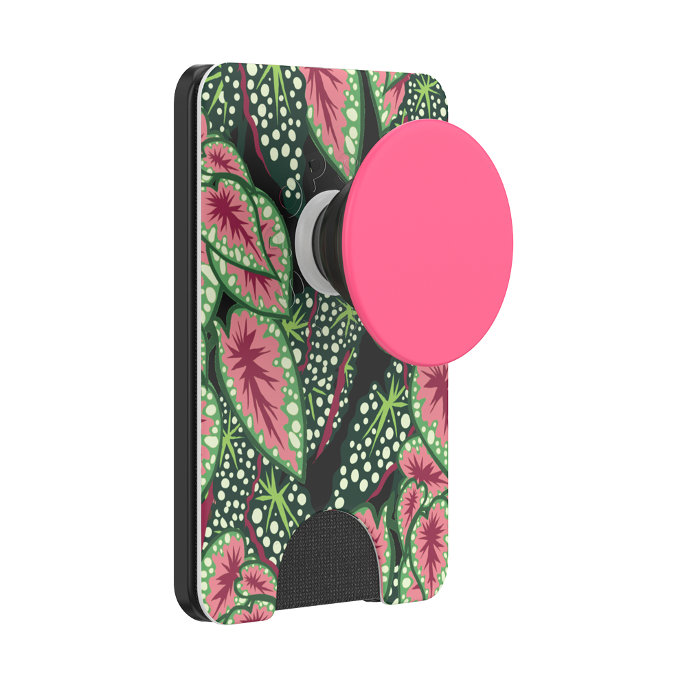 Sage Garden Green Leaf Floral PopSockets PopWallet For