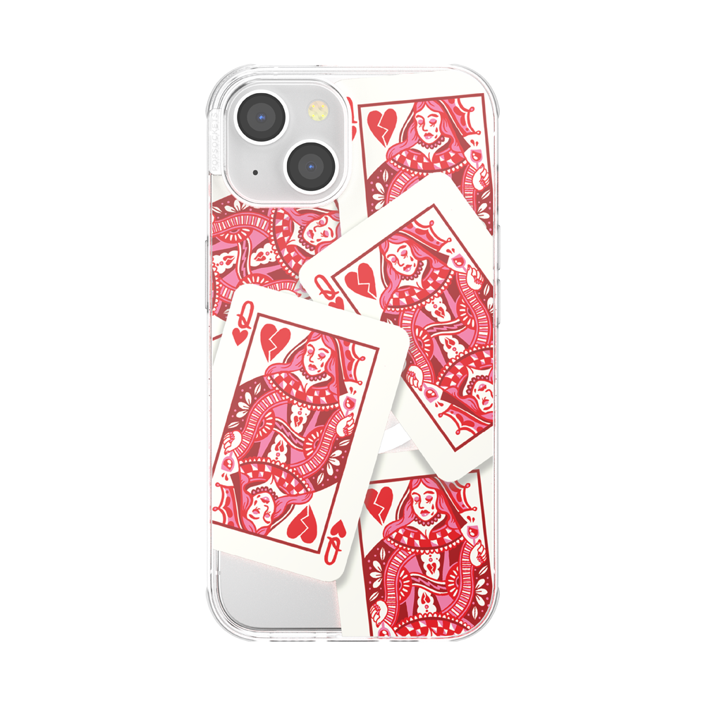 Harlequin Pattern White Red Black PopSockets PopGrip For MagSafe