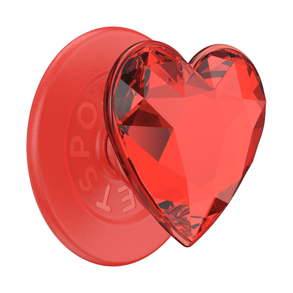 No.048★MIROR G HEART★pop-x★ Crystal Heart Rosso — MagSafe PopGrip | MagSafe PopGrip | PopSockets