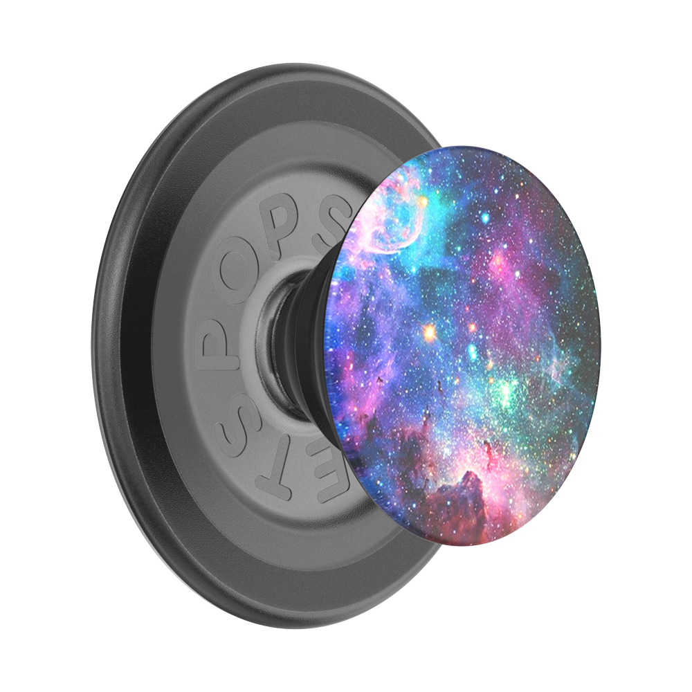 Blue Nebula Galaxy PopSocket – Space-Themed Phone Grip With Adhesive Backing, Swappable Top For Cases & Phones