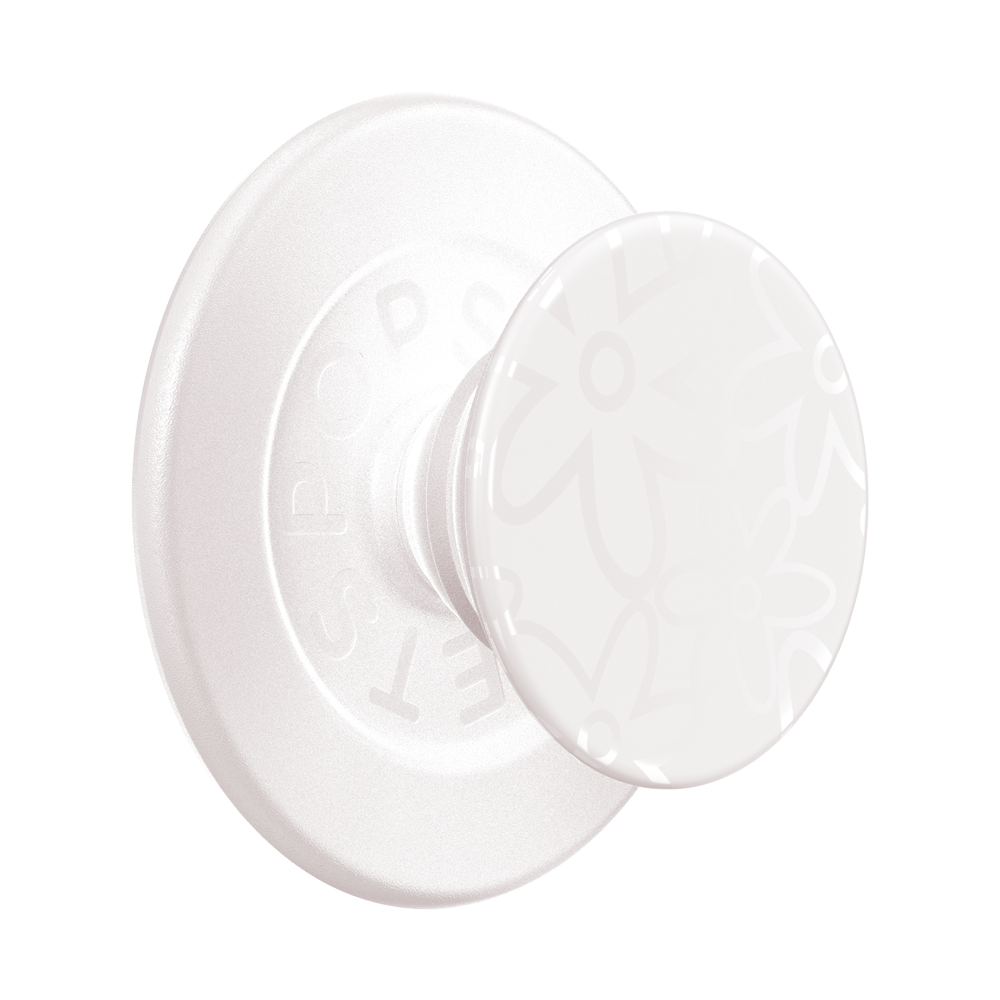 PopSockets: PopGrip Round voor MagSafe – adapterring voor MagSafe inbegrepen – houder en handgreep voor smartphone en hoesjes met verwisselbare top – pop-up curves kokoscrème